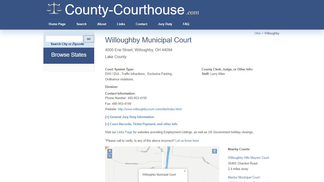 Willoughby Municipal Court - County-Courthouse.com